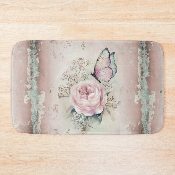 Item preview, Cabbage Rose and Butterfly Vintage Beauty designed and sold by SloganExpress.