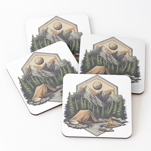 Item preview, Outdoor Camping Design designed and sold by NicolasGlowArt.