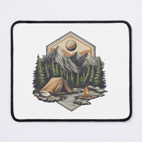 Item preview, Outdoor Camping Design designed and sold by NicolasGlowArt.
