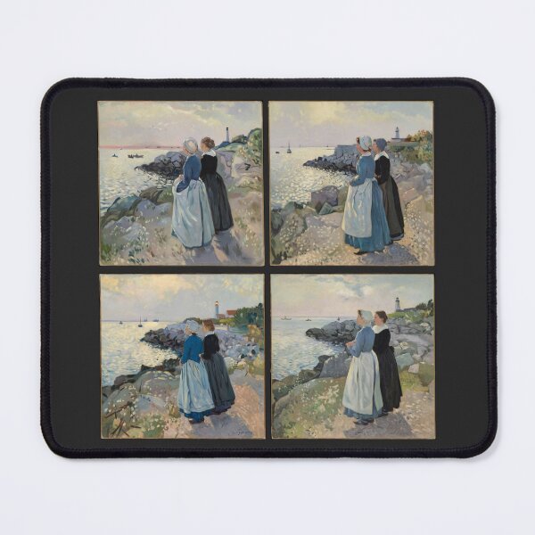 Item preview, Two Women Chatting by the Sea, St. Thomas" (1856) variation designed and sold by Gentle40Winks.
