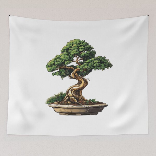 Item preview, Beautifull old style bonsai sticker style designed and sold by SmileshareShop.