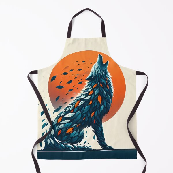 Item preview, Wolf Made of Leaves, Ai Generated Art  designed and sold by ACC .