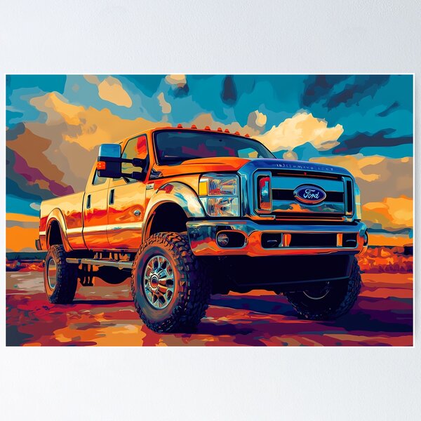 FORD　VintagePoster 1976 Ford F250 bronze | 24x36 inch POSTER | vintage classic