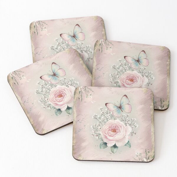 Item preview, Cabbage Rose and Butterfly Vintage Beauty designed and sold by SloganExpress.