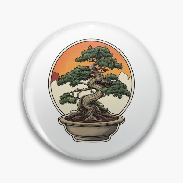 Item preview, Bonsai sunset lover sticker style designed and sold by SmileshareShop.