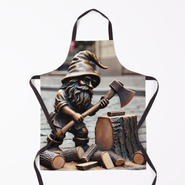 Item preview, Thinking of Wroclaw - Gnome Chopping Wood designed and sold by Purrfecta.