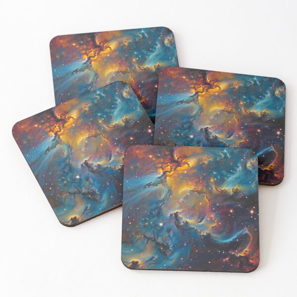 Item preview, Blue and Yellow Cosmic Radiance designed and sold by BirdsnStuff.