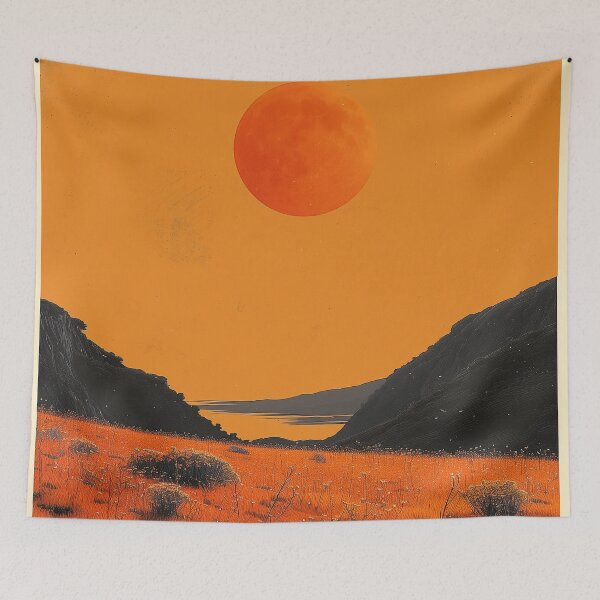 Item preview, Large sun in a mountain field designed and sold by Zen Lael.