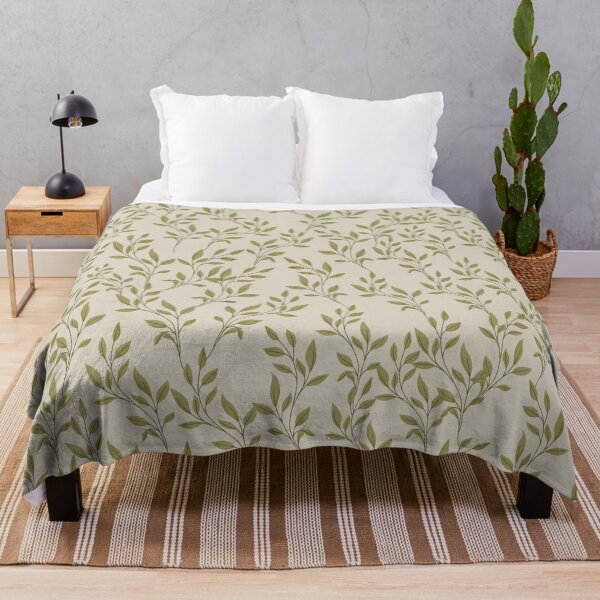 Item preview, Plants pattern - Latte designed and sold by Asmaa Abdul-Azim.