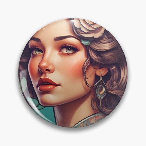 Item preview, Tattoo Pinup Girl  designed and sold by MatrixTattoo.