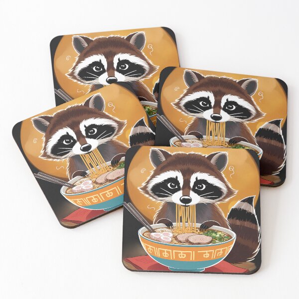 Item preview, Ramen Raccoon - Noodle Lover Tee designed and sold by im-zi07.