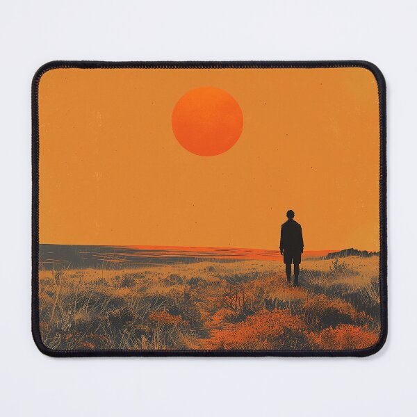 Item preview, Sunset in a grass field designed and sold by Zen Lael.