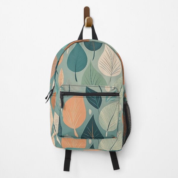 Item preview, A sleek, contemporary pattern Design with simple, geometric leaf shapes in muted colors. designed and sold by HEMRO.