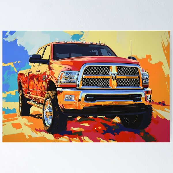 Dodge Ram Truck Wall Art for Sale | Redbubble, حجم الصورة 600x600