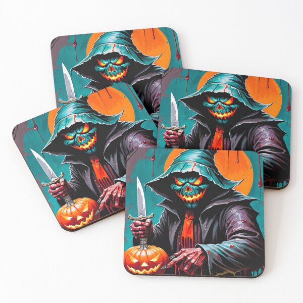 Item preview, Scary Halloween Pumpkin: Frightful and Festive designed and sold by GrizzlyCollective.