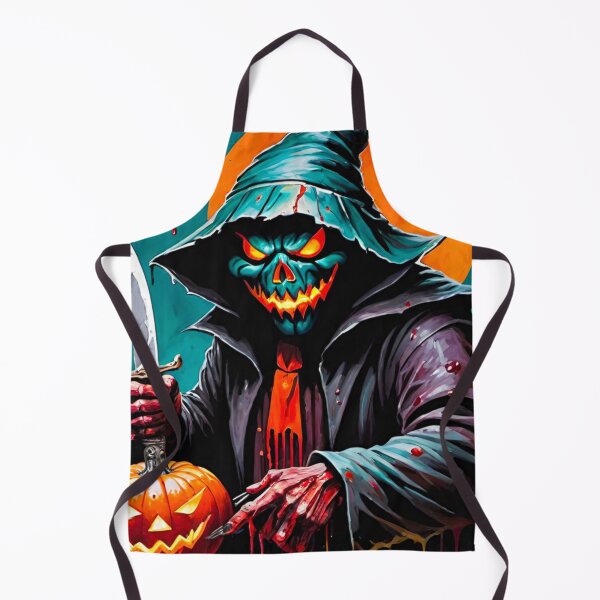 Item preview, Scary Halloween Pumpkin: Frightful and Festive designed and sold by GrizzlyCollective.