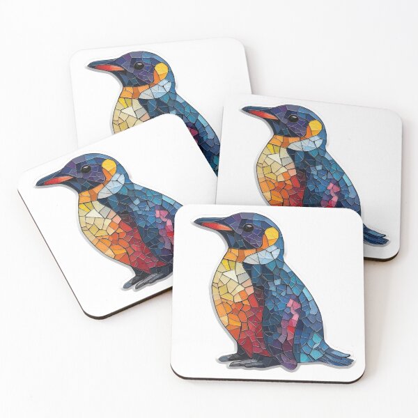 Item preview, Colorful Mosaic Penguin Sticker designed and sold by Creet-Design.