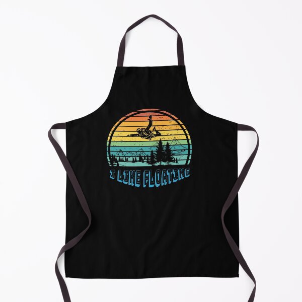 Item preview, I like floating - retro skydiving silhouette in natural setting designed and sold by KolbaVison.