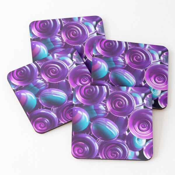 Item preview, Lollipops in Shades of Purple and Teal designed and sold by masabo.
