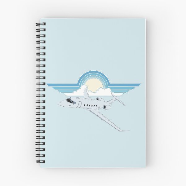 Item preview, Bombardier Challenger 350 Blue Sky Pilot Wings Retro Aviation Design designed and sold by skye-studio.
