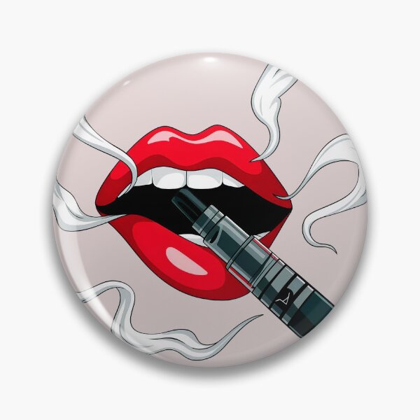 Item preview, Vivid Vape Lips with Vapor Swirls designed and sold by barrriwa.