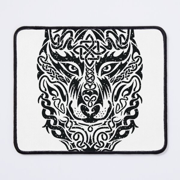 Item preview, Celtic Tribal Wolf's Head - Mystical Wolf Art designed and sold by TurtleDojo.