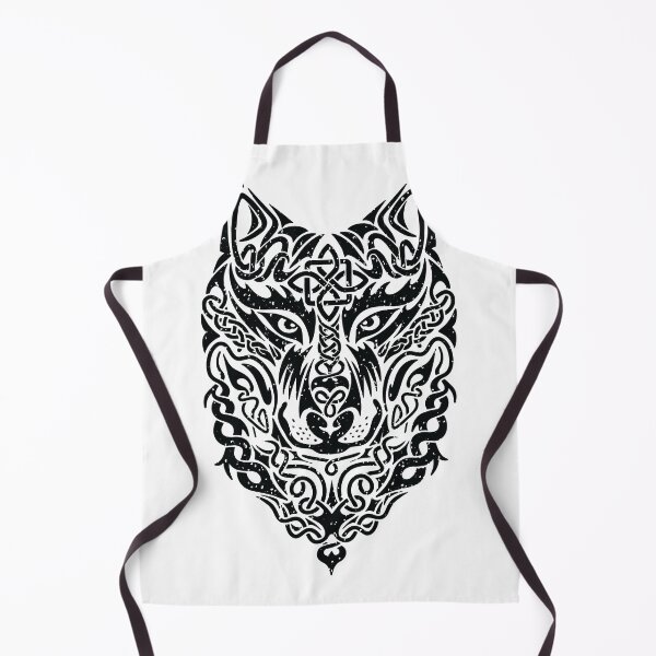 Item preview, Celtic Tribal Wolf's Head - Mystical Wolf Art designed and sold by TurtleDojo.