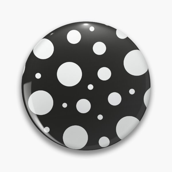 Item preview, A classic Polka Dots pattern Design with evenly spaced medium-sized dots in Black and white. designed and sold by HEMRO.