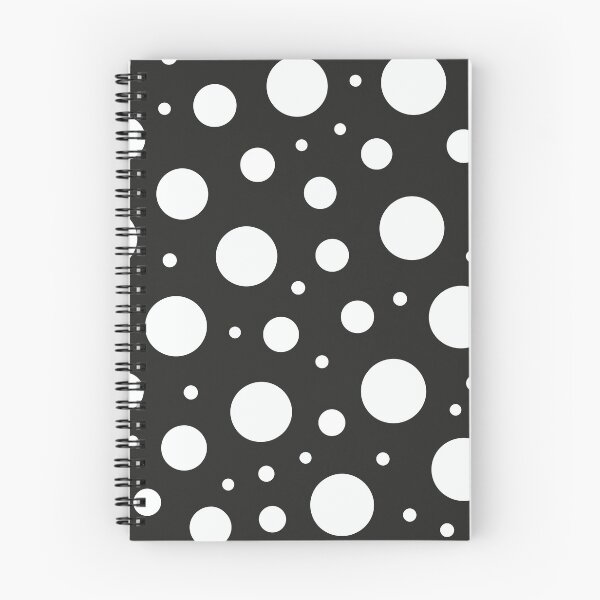 Item preview, A classic Polka Dots pattern Design with evenly spaced medium-sized dots in Black and white. designed and sold by HEMRO.