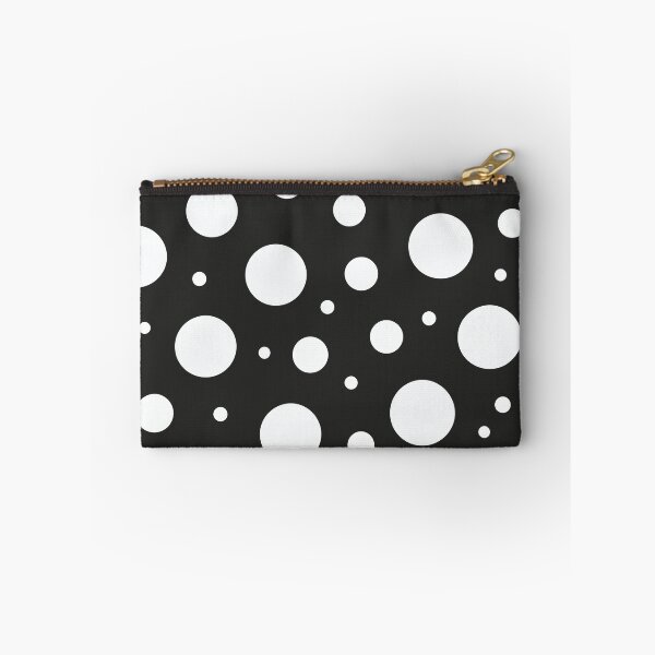 Item preview, A classic Polka Dots pattern Design with evenly spaced medium-sized dots in Black and white. designed and sold by HEMRO.