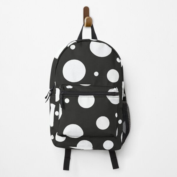 Item preview, A classic Polka Dots pattern Design with evenly spaced medium-sized dots in Black and white. designed and sold by HEMRO.