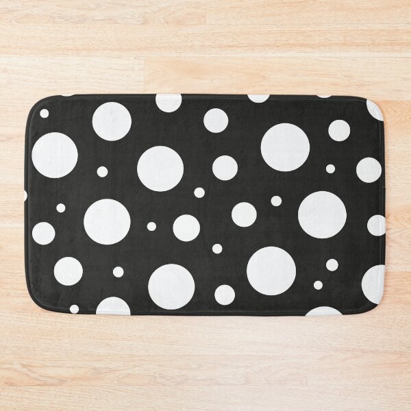 Item preview, A classic Polka Dots pattern Design with evenly spaced medium-sized dots in Black and white. designed and sold by HEMRO.