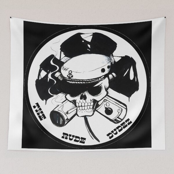 Item preview, The Rude Dudez Band Logo designed and sold by DrunkenSeagulls.