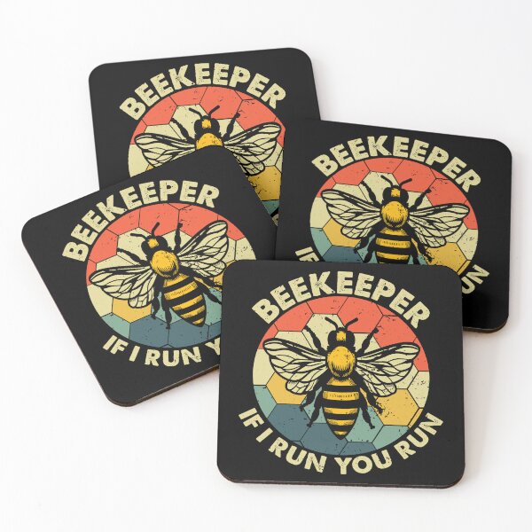Item preview, Retro Vintage Beekeeper If I Run You Run Funny Beekeeping Beekeeper Gift designed and sold by teeteeworld.