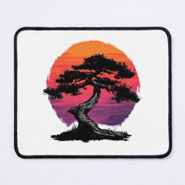 Item preview, Bonsai lover sunset sticker style 3 designed and sold by SmileshareShop.