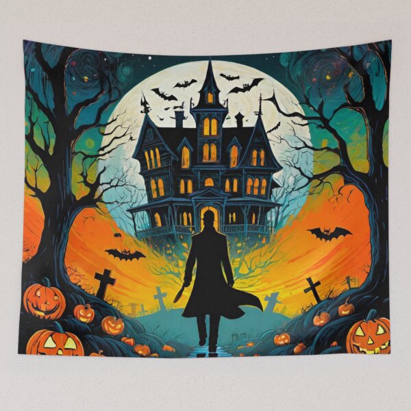 Item preview, Haunted Horror House Halloween Fright Night designed and sold by GrizzlyCollective.