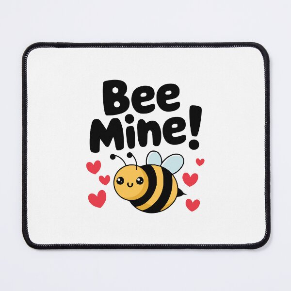 Item preview, Bee Mine! Cute Bee Valentines Day Pun designed and sold by PMCreative.