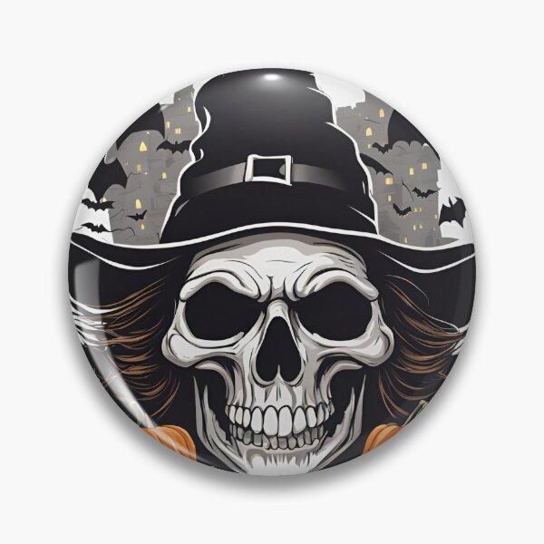 Item preview, Autumn Witch Skull Emblem, funny, gifts, autumn, halloween,  designed and sold by Ewelina  Niemiec.