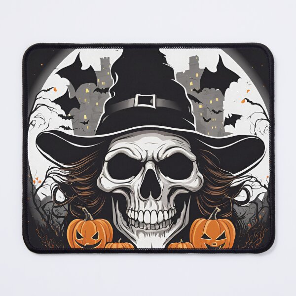 Item preview, Autumn Witch Skull Emblem, funny, gifts, autumn, halloween, designed and sold by Ewelina Niemiec.