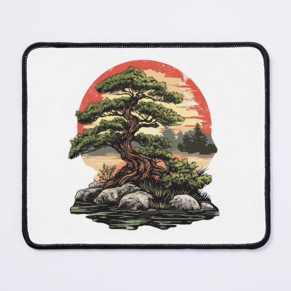 Item preview, Bonsai lover pretty sunset sticker style designed and sold by SmileshareShop.