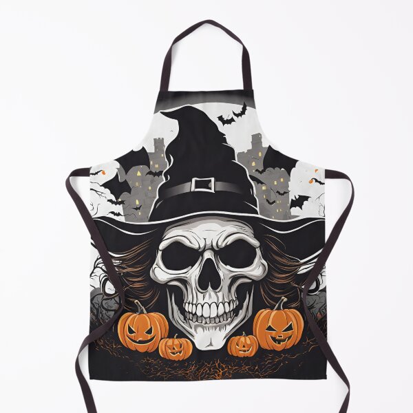 Item preview, Autumn Witch Skull Emblem, funny, gifts, autumn, halloween, designed and sold by Ewelina Niemiec.