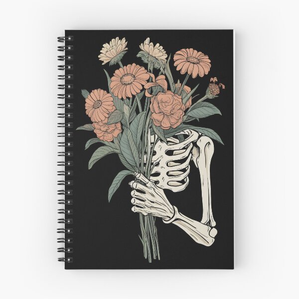 Item preview, Bouquet of flowers in skeleton hands designed and sold by OneLastWish.