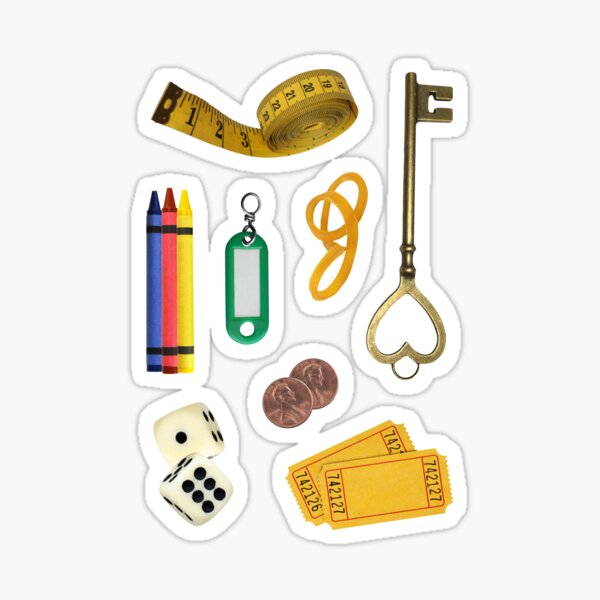 Item preview, junk drawer trinkets mini sticker pack designed and sold by tinkerstrinkets.