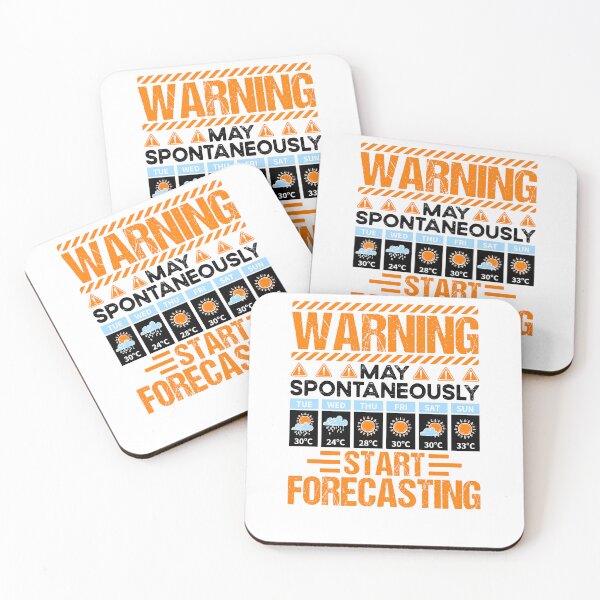 Item preview, Warning Start Forecasting - Fun Meteorologist Design designed and sold by Pobru.
