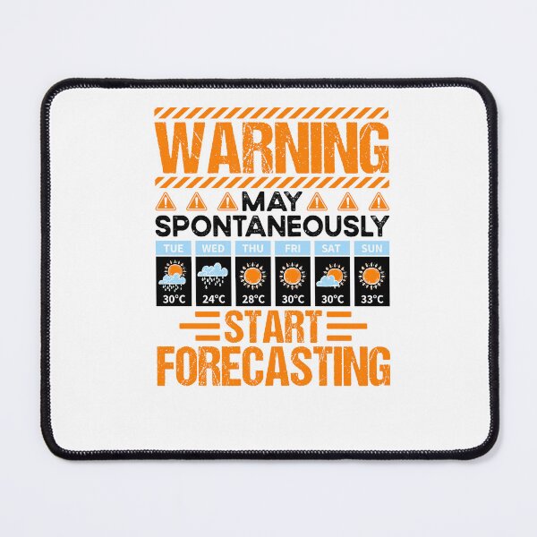 Item preview, Warning Start Forecasting - Fun Meteorologist Design designed and sold by Pobru.