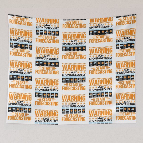 Item preview, Warning Start Forecasting - Fun Meteorologist Design designed and sold by Pobru.