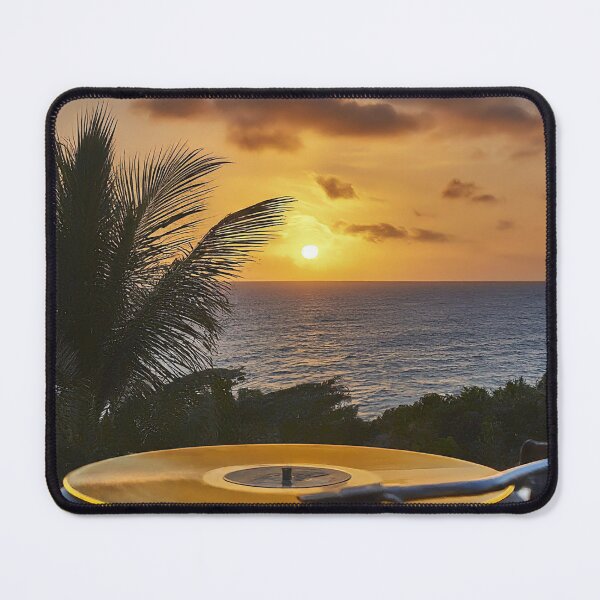 Item preview, Golden Hour Harmony: Vinyl by the Sea designed and sold by ZenOfAIarts.