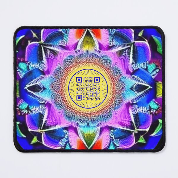 Item preview, Harmonious Utopia Colorful Retro Musical & Movement Mandala Interactive QR code scannable Image  designed and sold by B-DIFF-e-RENT.