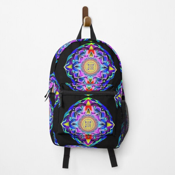 Item preview, Harmonious Utopia Colorful Retro Musical & Movement Mandala Interactive QR code scannable Image designed and sold by B-DIFF-e-RENT.