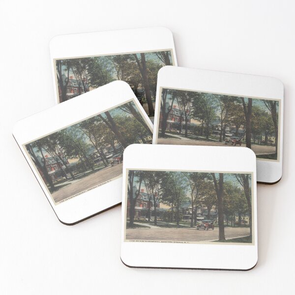 Item preview, Saratoga Springs New York, View on North Broadway, Vintage Inspired designed and sold by markomundo.
